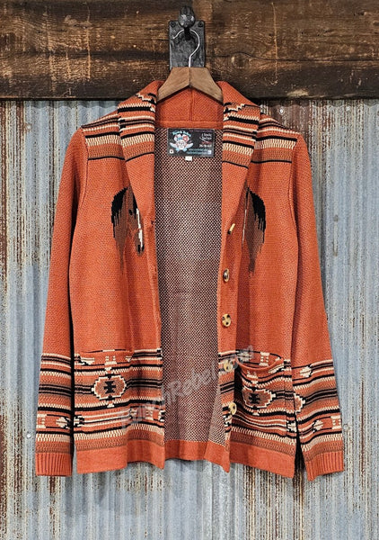 Rust Horse Cardi #5849