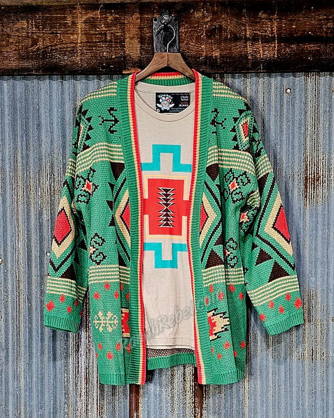Jade Aztec Sweater Cardi #5803