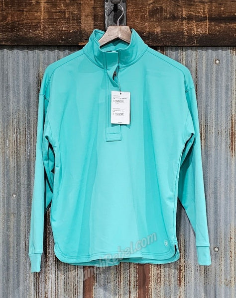 Ariat Breeze 1/2 Zip Sweatshirt in Turquoise #5898