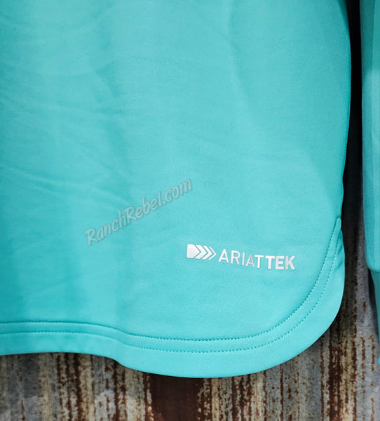 Ariat Breeze 1/2 Zip Sweatshirt in Turquoise #5898