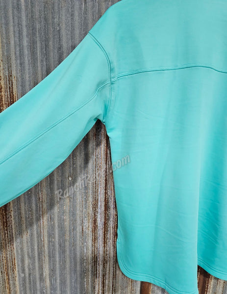 Ariat Breeze 1/2 Zip Sweatshirt in Turquoise #5898