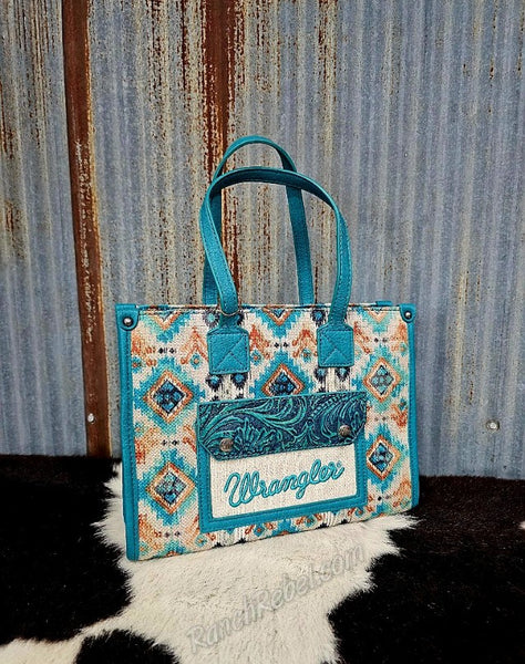 Wrangler Turquoise Aztec Purse #5906