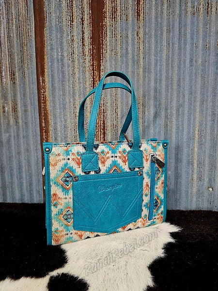 Wrangler Turquoise Aztec Purse #5906