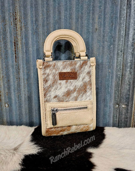 Mini Cowhide Bag in Cream & Red Roan #5908