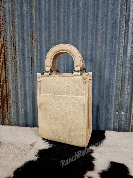 Mini Cowhide Bag in Cream & Red Roan #5908