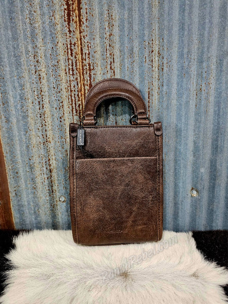 Mini Cowhide Bag in Brown & Brindle #5909