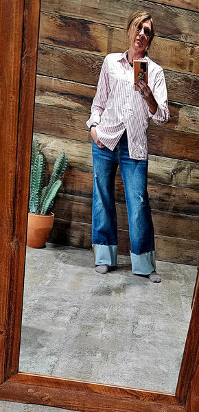 Ariat Venttek Buttondown in Zephr Stripe #5901