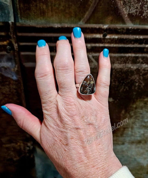 Triangular Wild Horse Adjustable Ring #5934