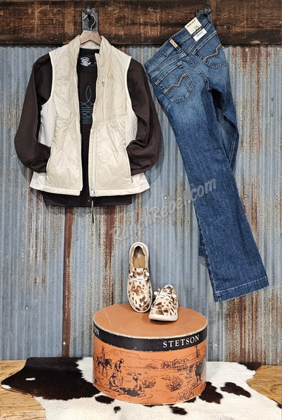 Ariat Fusion Vest in Almond Milk #5975