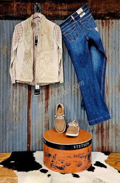 Ariat Fusion Vest in Almond Milk #5975