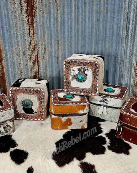 Cowhide Jewelry Box #6085