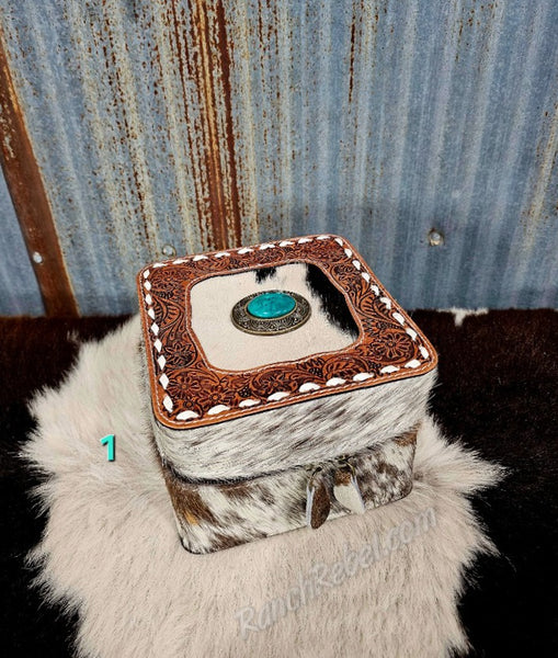 Cowhide Jewelry Box #6085