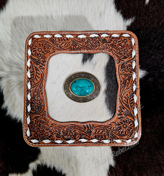 Cowhide Jewelry Box #6085