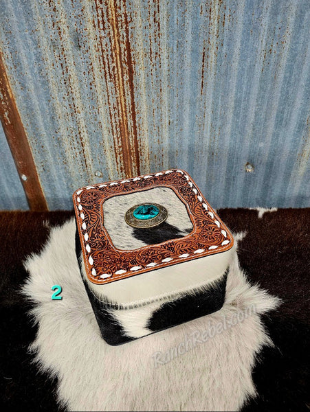 Cowhide Jewelry Box #6085