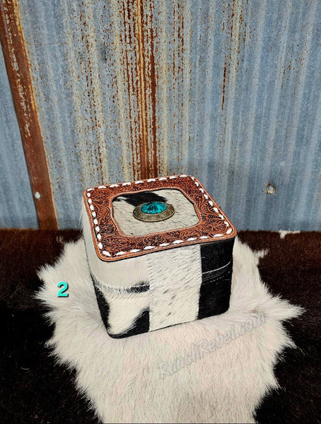 Cowhide Jewelry Box #6085