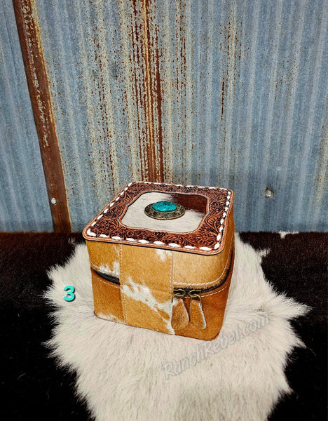 Cowhide Jewelry Box #6085