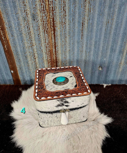 Cowhide Jewelry Box #6085