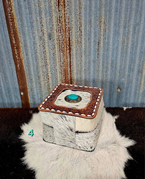Cowhide Jewelry Box #6085