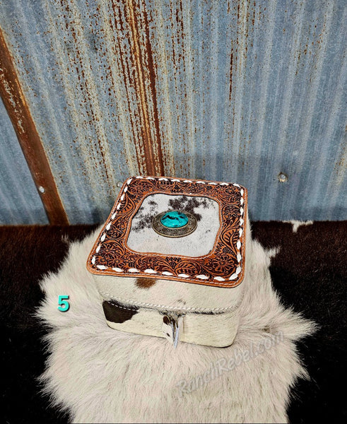 Cowhide Jewelry Box #6085
