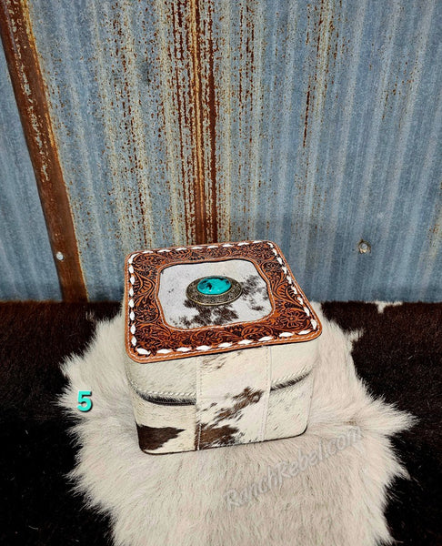 Cowhide Jewelry Box #6085