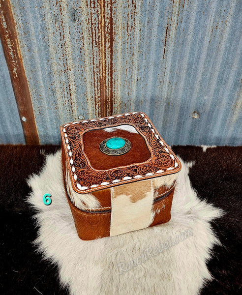Cowhide Jewelry Box #6085