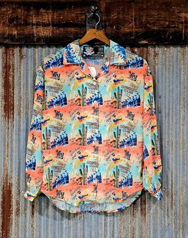 Cowgirl Club Button Up Shirt #6095