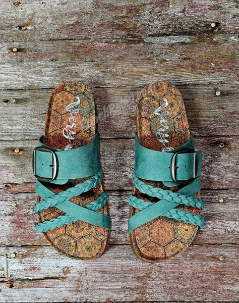 Nora 3 Sandal in Turquoise #6101