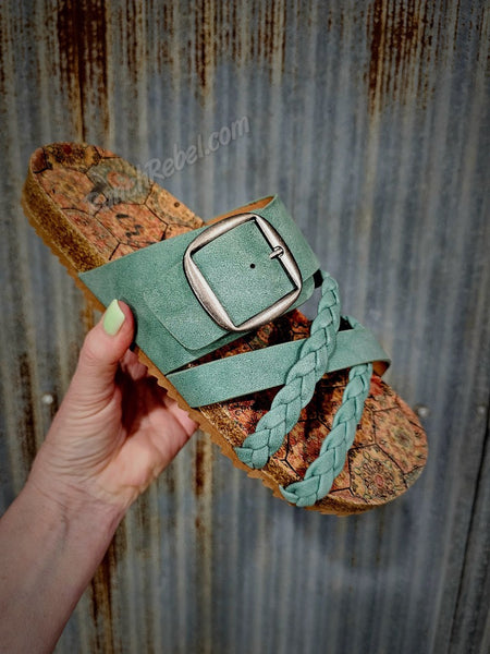 Nora 3 Sandal in Turquoise #6101