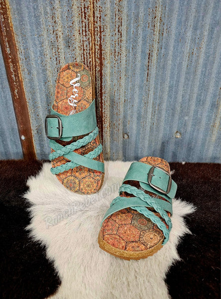 Nora 3 Sandal in Turquoise #6101