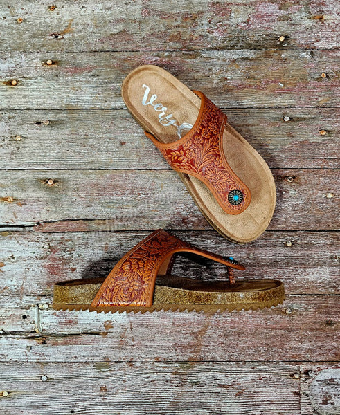 Danni Sandal in Rust #6087