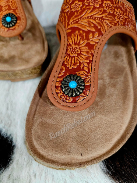 Danni Sandal in Rust #6087