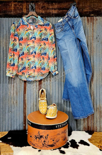 Cowgirl Club Button Up Shirt #6095