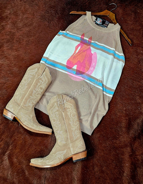 Horseplay Sweater Tank #6110