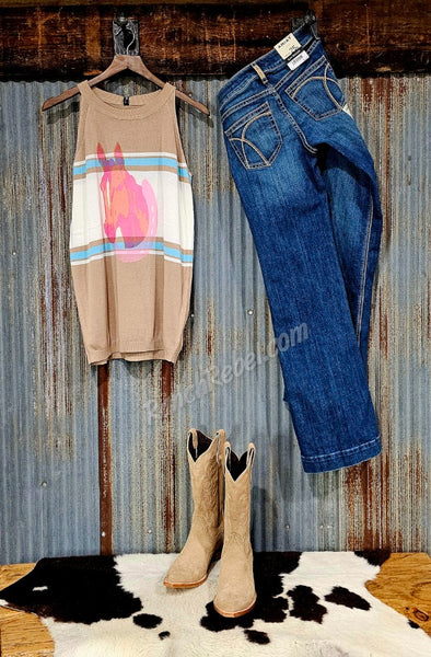 Horseplay Sweater Tank #6110