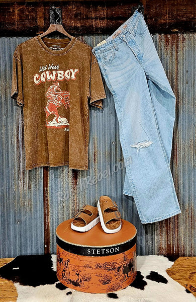 Ariat Wild West Cowboy Oversized Tee #6134