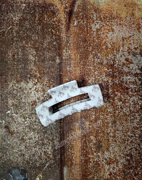 Bucking Horse Hair Clip #6162