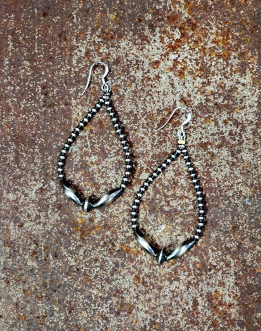 Sterling Pearl Torpedo Earrings #6168