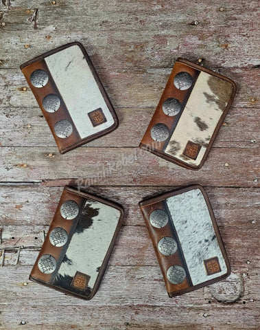 STS Vaquero Concho Cowhide Wallet #6179
