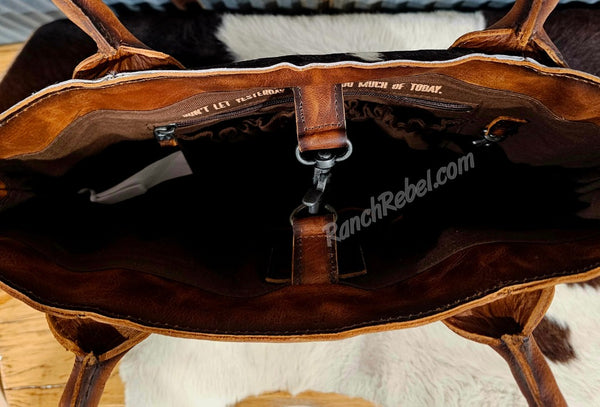 STS Vaquero Concho Cowhide Tote #6180-1