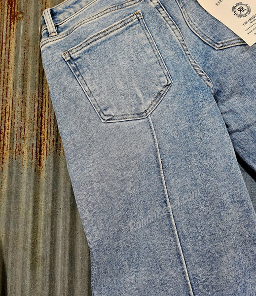 Risen Mid Rise Wide Leg Pintuck Crops #6185