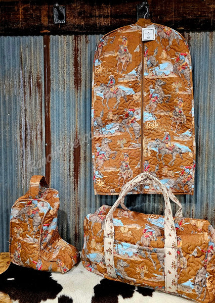 Quilted Duffle Bag in Birdie Gold #6203