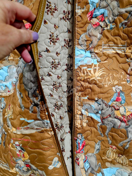 Quilted Garment Bag in Birdie Gold #6205