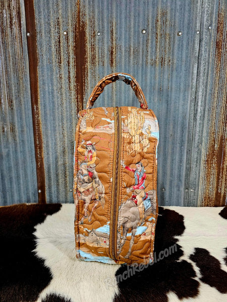 Quilted Boot Bag in Birdie Gold #6204