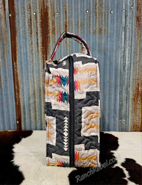 Quilted Boot Bag in Pecos Black #6207