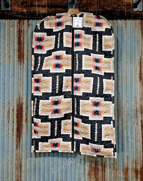 Quilted Garment Bag in Pecos Black #6208