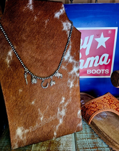 Old West Charm Necklace #6224