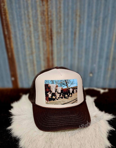 Herd of Herefords Cap in Tan #6236