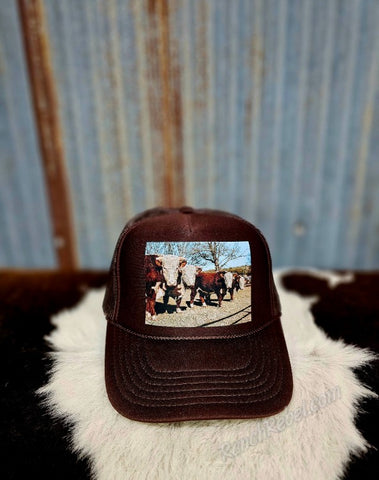 Herd of Herefords Cap in Brown #6237