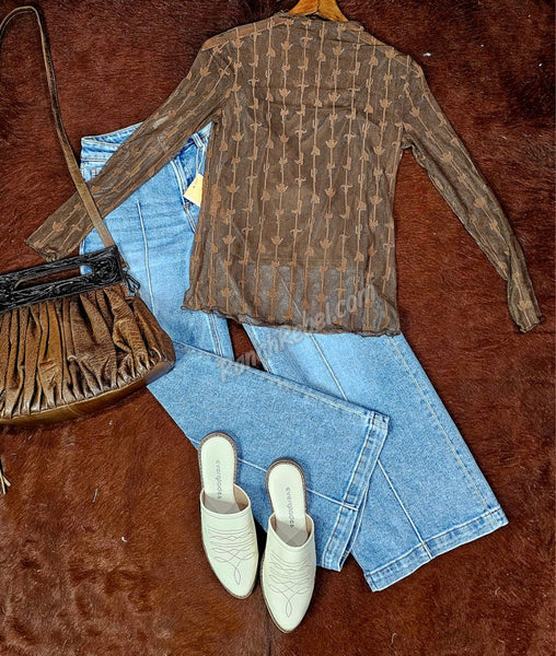 Western Lace in Brown #6229