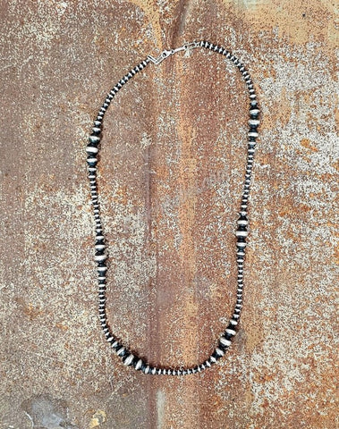 Graduated Sterling Pearl Necklace #6231